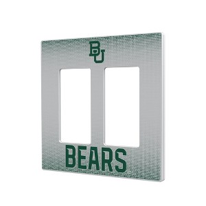 NCAA Big 12 Universities Linen Hidden-Screw Light Switch Plate for Double Rocker - 1 of 4