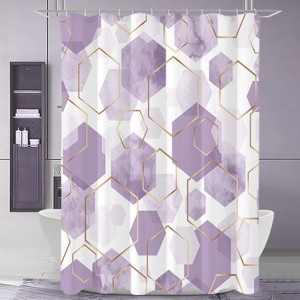 BAGOKIE Waterproof Bath Curtain Shower Curtain 72"W x 72"L (Pack of 1) - 1 of 4