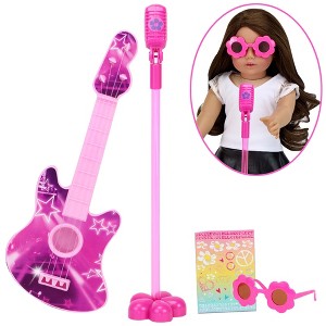 Sophia’s Guitar, Sunglasses and Microphone for 18" Dolls, Pink - 1 of 4