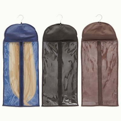 Glamlily 6 Piece Hair Extension Hanger and Storage Bag Set (25.5 x 11 Inch)