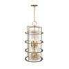 Artcraft Lighting Burford 8 - Light Chandelier in  Brass/Black - 3 of 4