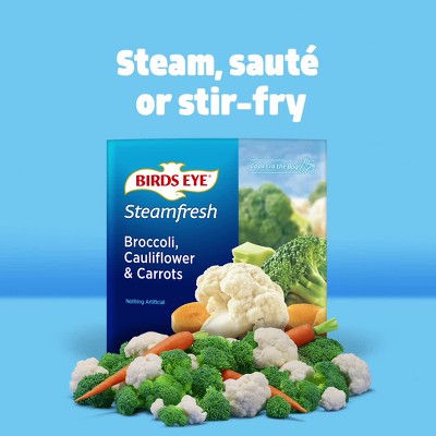 Birds Eye Steamfresh Frozen Broccoli, Cauliflower & Carrots - 12oz : Target