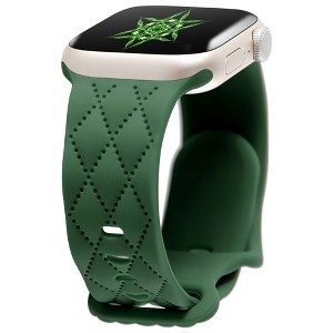 HTUTWOO Checkered Apple Watch Silicone Strap, Slim Sport Band 38/40/41/42/44/45/46/49mm for iWatch Series 11 10 9 8 7 6 5 4 3 2 1 SE Ultra - 1 of 4