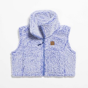 Turtle Fur Comfort Lush Cropped Vest - Women's Recycled High Pile Fleece Winter Outdoor Vest - 1 of 4