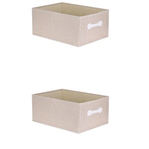 REGALWOVEN Fabric Collapsible Storage Bins with Handles 2 Pcs - 1 of 4