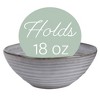 Modern Chic Ribbed Ceramic Stoneware Dinnerware Bowls Set of 4 - Slate Grey - image 2 of 4