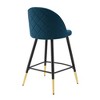 Modway Cordial Fabric Counter Stools – Set of 2 Upholstered 26" Seat Height Stools with Foam Padding and Metal Legs - 4 of 4