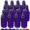Neoprene Bottle Cooler Sleeves for 12oz Bottles with Bottle Opener- 12-Pack - Blank Design - Dual Sided Insulation Keeps Your Drinks Cool - 2 of 4