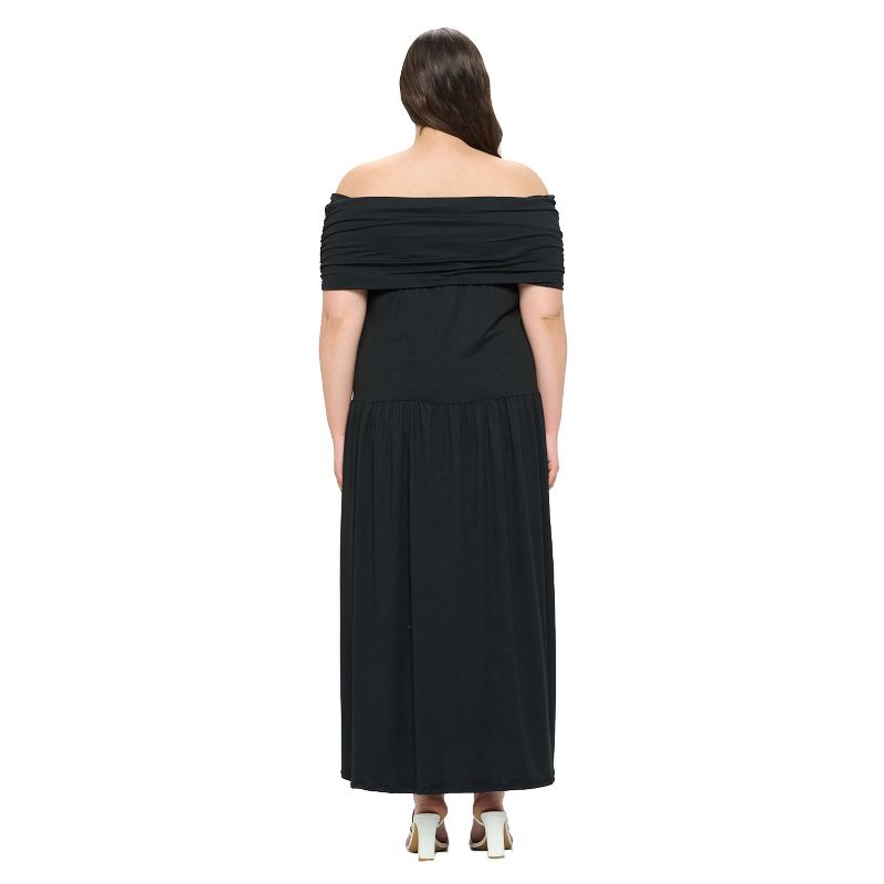 L I V D Women's Hayek Off Shoulder Maxi Dress, 3 of 4