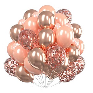 30 Pcs Sequin Confetti Latex Party Balloons Set,12 inch Red Balloons for Wedding Bridal Engagement Graduation Shower New Year Birthday Party Decor - 1 of 4