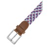 INSPIRE CHIC Gender Neutral Braided Stretch Multicolored Elastic Woven Golf Jean Belts Waistband 1Pc - 2 of 4