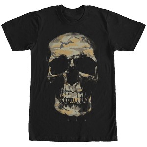 Men's Lost Gods Camouflage Print Skull T-Shirt - 1 of 4
