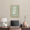 Art Remedy Linen Leaf Screen Minimalistic Botanical and Floral Art Prints Framed - 2 of 4