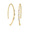 Ross-Simons 0.15 ct. t.w. Diamond Drop Earrings in 14kt Yellow Gold - 3 of 4