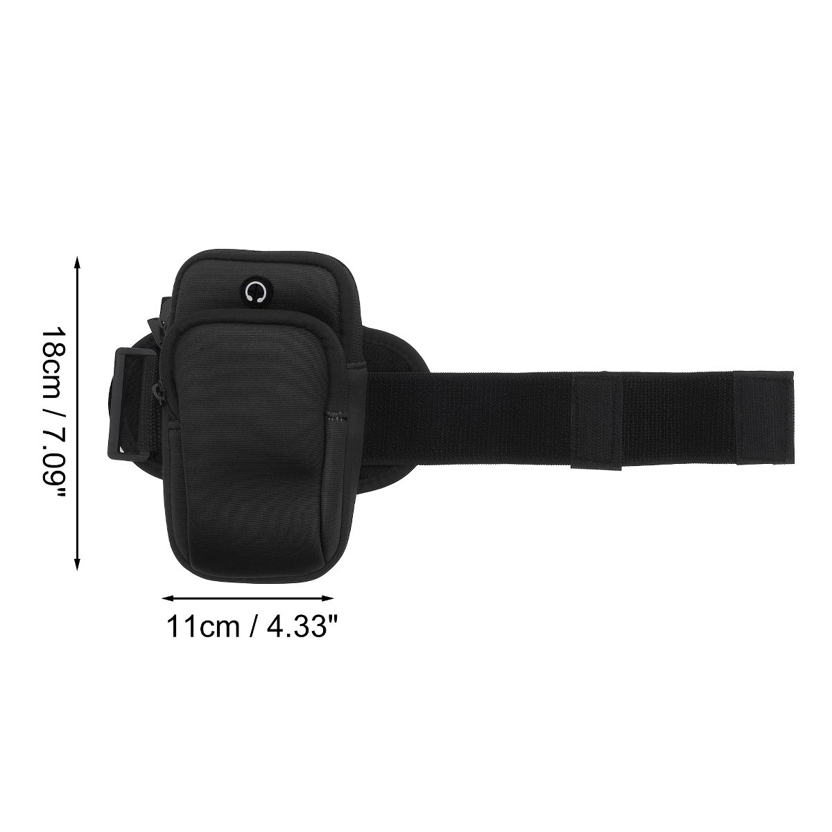 Unique Bargains Portable Phone Holder Arm Bands with Zipper 1 Pc - thumbnail 2