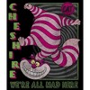 Boy's Alice in Wonderland Cheshire Cat We're All Mad Here Square T-Shirt - 2 of 4