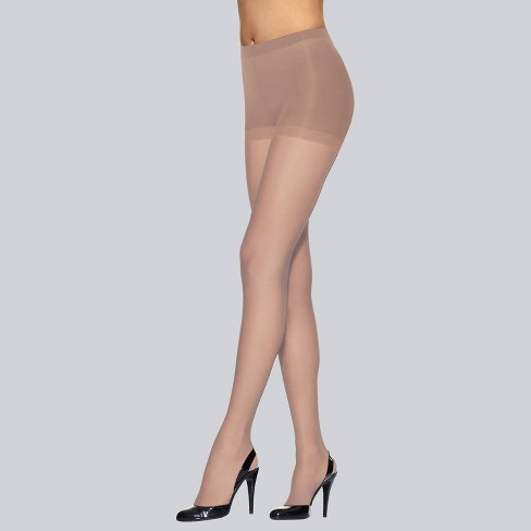 Women's Light Beige Ultra Resist skin colour sheer tights made of  reinforced Lycra