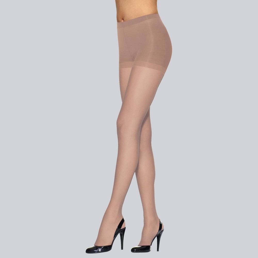 L'eggs Silken Mist Women's Ultra Sheer Run Resistant 2pk Pantyhose - Nude Q+