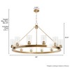 Hunter Fans 44" Hartland Ceiling Light Alturas Gold Finish - 12-Light Chandelier for Elegant Indoor Spaces - 2 of 4