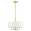 Livex Lighting Meridian 4 - Light Pendant in  Satin Brass - 4 of 4