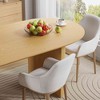 Lirago 67" Nordic Style Oval Dining Table - for 6 People 67*33.5 Natural - 4 of 4