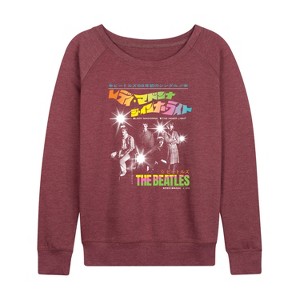 Women's - Beatles - Lady Madonna-Women's French Terry Pullover Sweatshirt Lightweight French Terry Wide Neck Long Sleeve Shirt - 1 of 4
