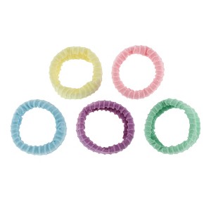 Unique Bargains Women's Classic Wide Brim Hair Ropes 5 Pcs - 1 of 3
