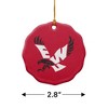 Eastern Washington University Primary Porcelain Scalloped Holiday Christmas Tree Ornament - 3 of 4