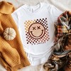 Simply Sage Market S.W.Smiley Fall Checkered Smiley Short Sleeve Tee - 3 of 4