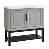 Festivo Modern 36" Single Sink Freestanding Bath Vanity Gray - 4 of 4