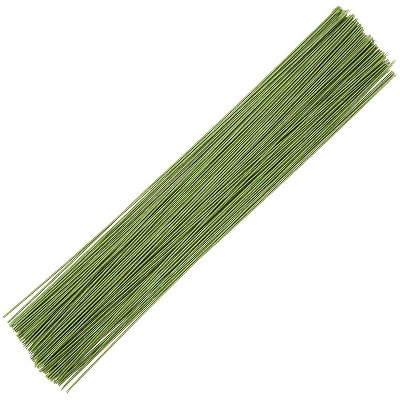 140 Counts Floral Flower Wire Stems, Wrapped 16 Gauge for DIY Crafts Flower Arrangement Wedding Holiday Decoration, Green, 16 inches