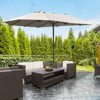 Outsunny 15ft Patio Umbrella Double-Sided Outdoor Market Extra Large Umbrella with Crank Handle for Deck, Lawn, Backyard and Pool - 3 of 4