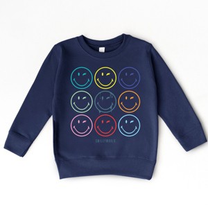 The Juniper Shop SmileyWorld Wink Rainbow Swirl Toddler Sweatshirt - 1 of 4