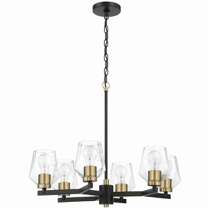 Craftmade Lighting Avante Grand 6 - Light Chandelier in  Flat Black/Satin Brass - 1 of 1