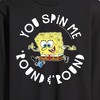 Men's SpongeBob SquarePants You Spin Me Round And Round Long Sleeve Graphic T-Shirt - Black - X-Large - 2 of 4