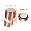 Unique Bargains Reusable Vacuum Stainless Steel Wine Stoppers for Champagne Beer - 2 of 4