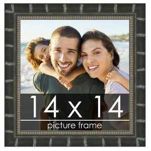 PosterPalooza | 14x14 Modern Bamboo Picture Frame, UV Acrylic, 5 Finishes - 1 of 4