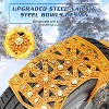 Docred Upgraded Snow Chains 8/10 Pack, Tire Chains for Cars/SUVs/Pickup Trucks, Emergency Anti Slip Tire Traction Chains for Tire Width - 3 of 4