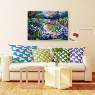 David Lloyd Glover Nature's Garden Wrapped Canvas Art