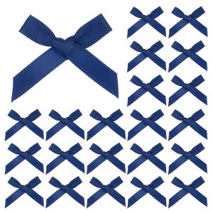 Unique Bargains Satin Durable Flexible Polyester Mini Craft Ribbon Bow 100 Pcs - 1 of 4