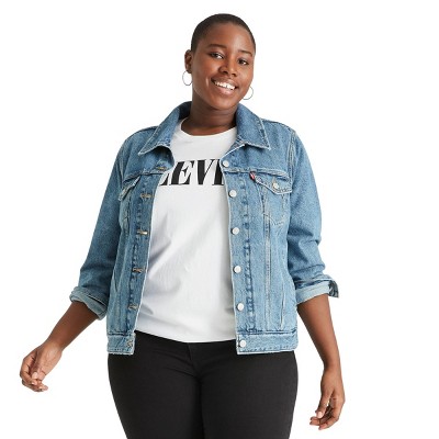 plus size trucker jacket