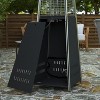 Merrick Lane Stainless Steel Pyramid Shape Portable Outdoor Patio Heater - 7.5 Feet Tall - 4 of 4
