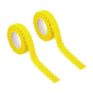 Unique Bargains Cotton Self-Adhesive Lace Ribbon for DIY Scrapbooking 2 Pcs - 1 of 4