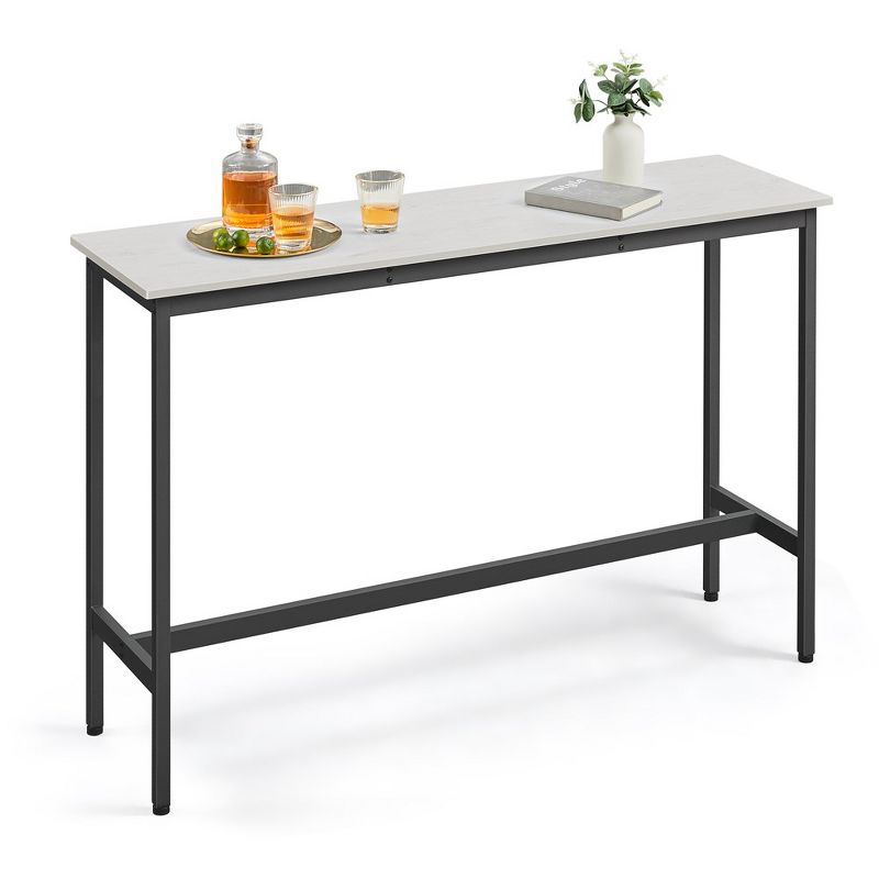 VASAGLE, Narrow Long Bar, Kitchen Dining, High Pub Table, Sturdy Metal Frame, Industrial Design, 15.7 x 55.1 x 35.4 Inches, 1 of 7