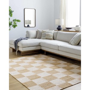 Hauteloom Tyhir Checkered Jute Rug - 1 of 4
