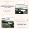 30" Bathroom Vanity with Ceramic Sink, Modern Bathroom Storage Cabinet with 2 Drawers and a Glass Door - 3 of 4