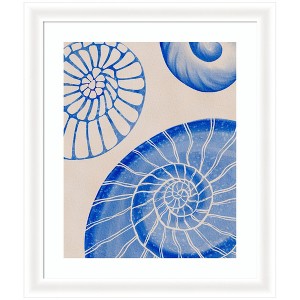 Kate and Laurel Framed Art Ocean charms l by Nikita Jariwala, 23x27, Oliver White Narrow - 1 of 4
