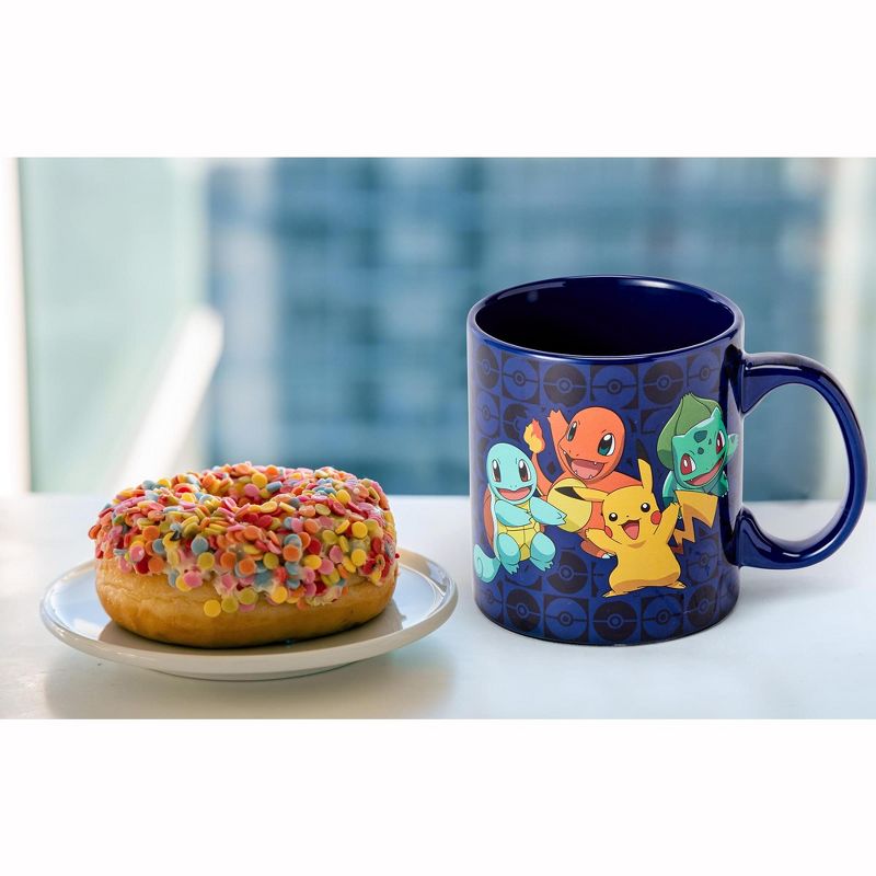 Just Funky Pokémon Original Generation One Starters Coffee Mug | Features Pikachu & More, 5 of 7