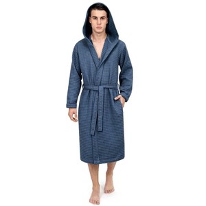 Togas Julio Blue Waffle Bathrobe - 1 of 4