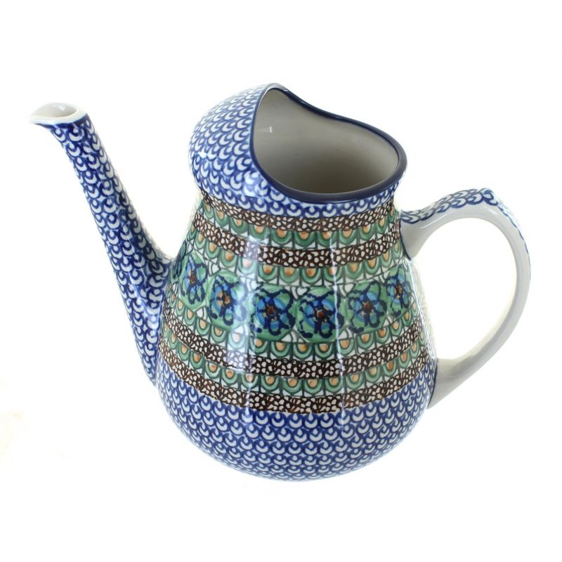 Blue Rose Polish Pottery 521 Ceramika Artystyczna Watering Can, 1 of 2